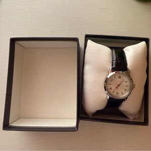 NWT Tommy Hilfiger Watch black band water resistant in box